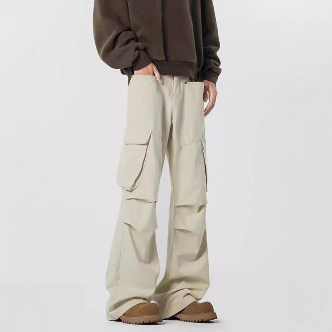 Retro High Street Fashion Trendy Trousers Trendy Men's Straight Casual Pants MuddyStock