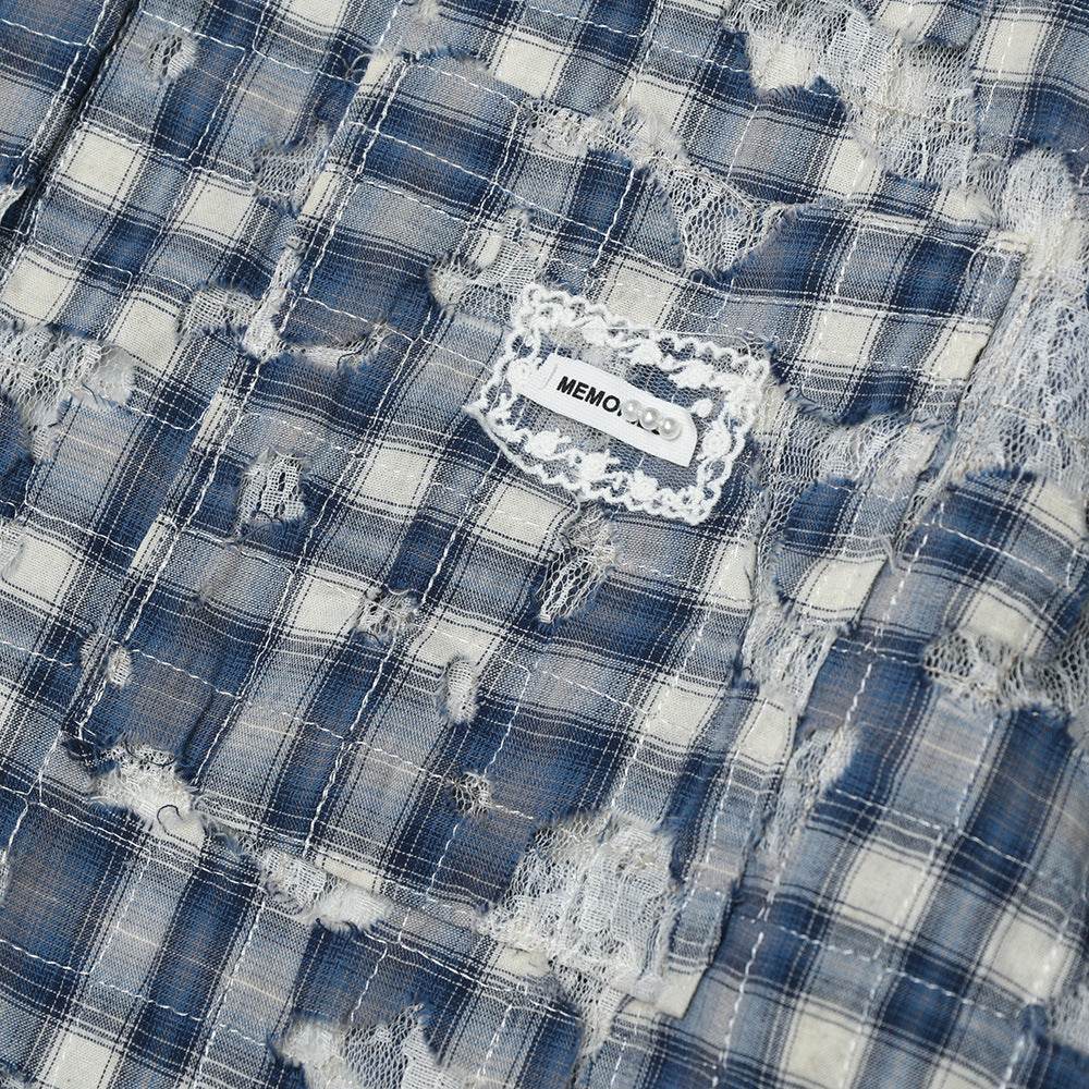 Fashion Personality Plaid Long-sleeved Shirt For Men And Women MuddyStock