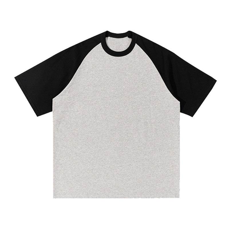 Loose-fitting Casual T-shirt For Men And Women Flower Gray And Black MuddyStock