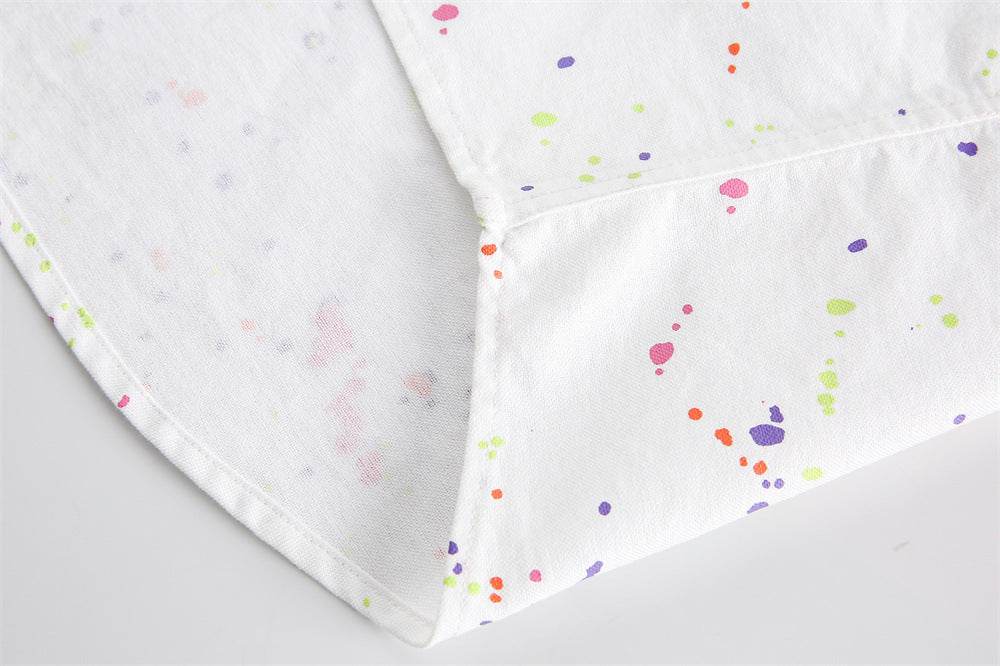 Splash-ink Short-sleeved Shirt For Women MuddyStock
