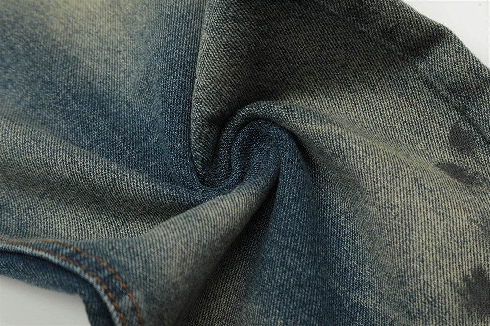 Distressed Dirty Ripped Jeans For Men MuddyStock