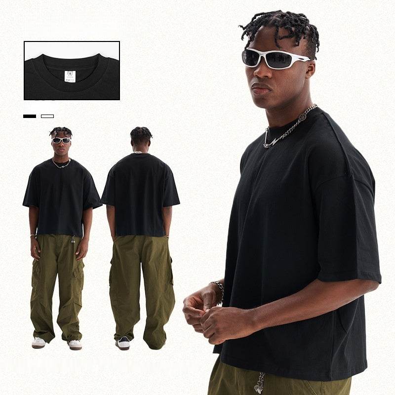 Popular Heavy Cotton Men's Short-sleeved T-shirt MuddyStock