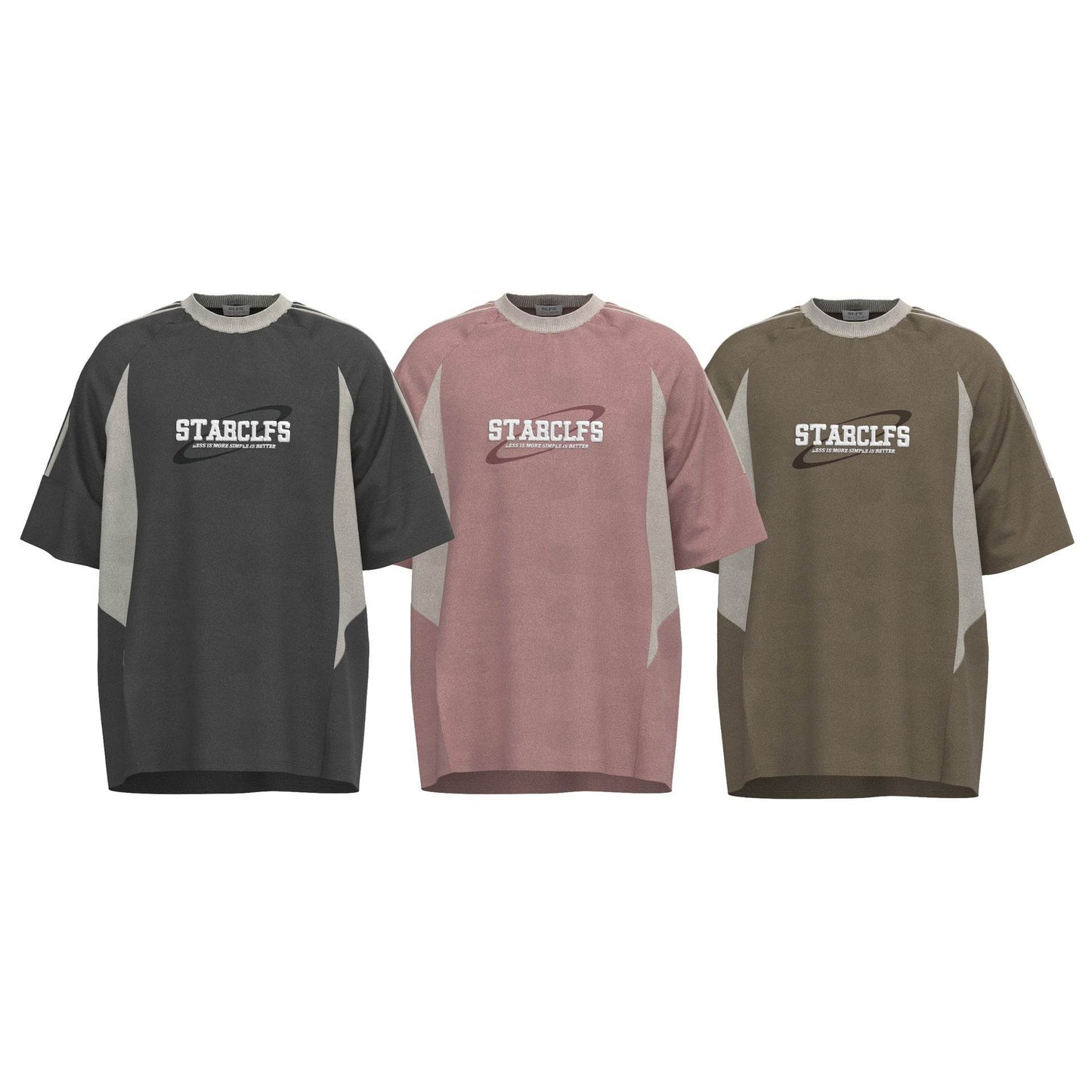 Loose Short-sleeved T-shirt With Letter Embroidery Design For Men And Women MuddyStock