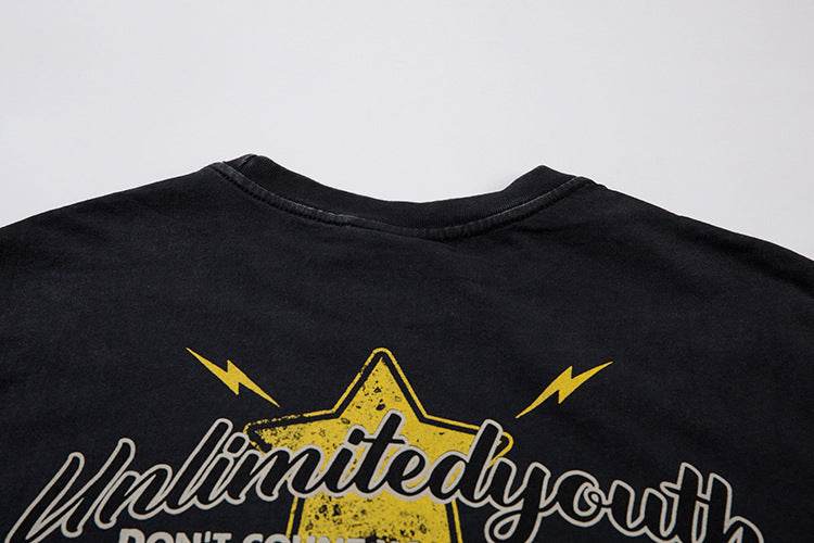 Retro Cartoon Pattern Car Short Sleeve For Men And Women MuddyStock
