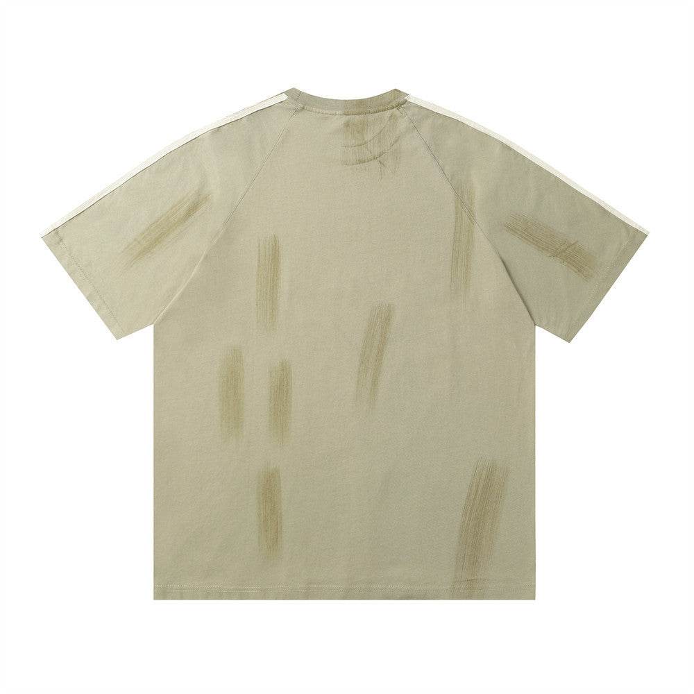 Fashion Letter Loose Short Sleeve T-shirt For Men MuddyStock