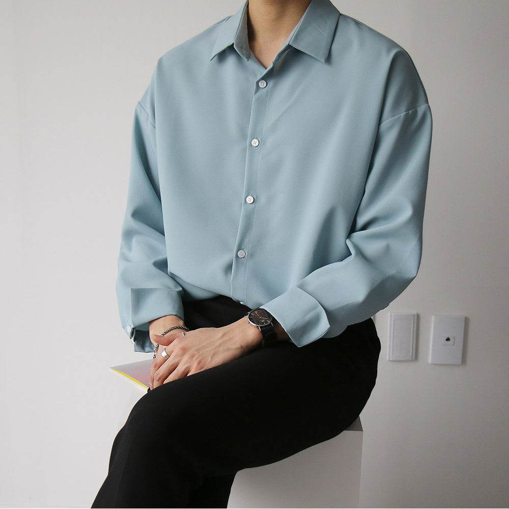 Men's Fashionable And Versatile Loose Casual Shirt MuddyStock