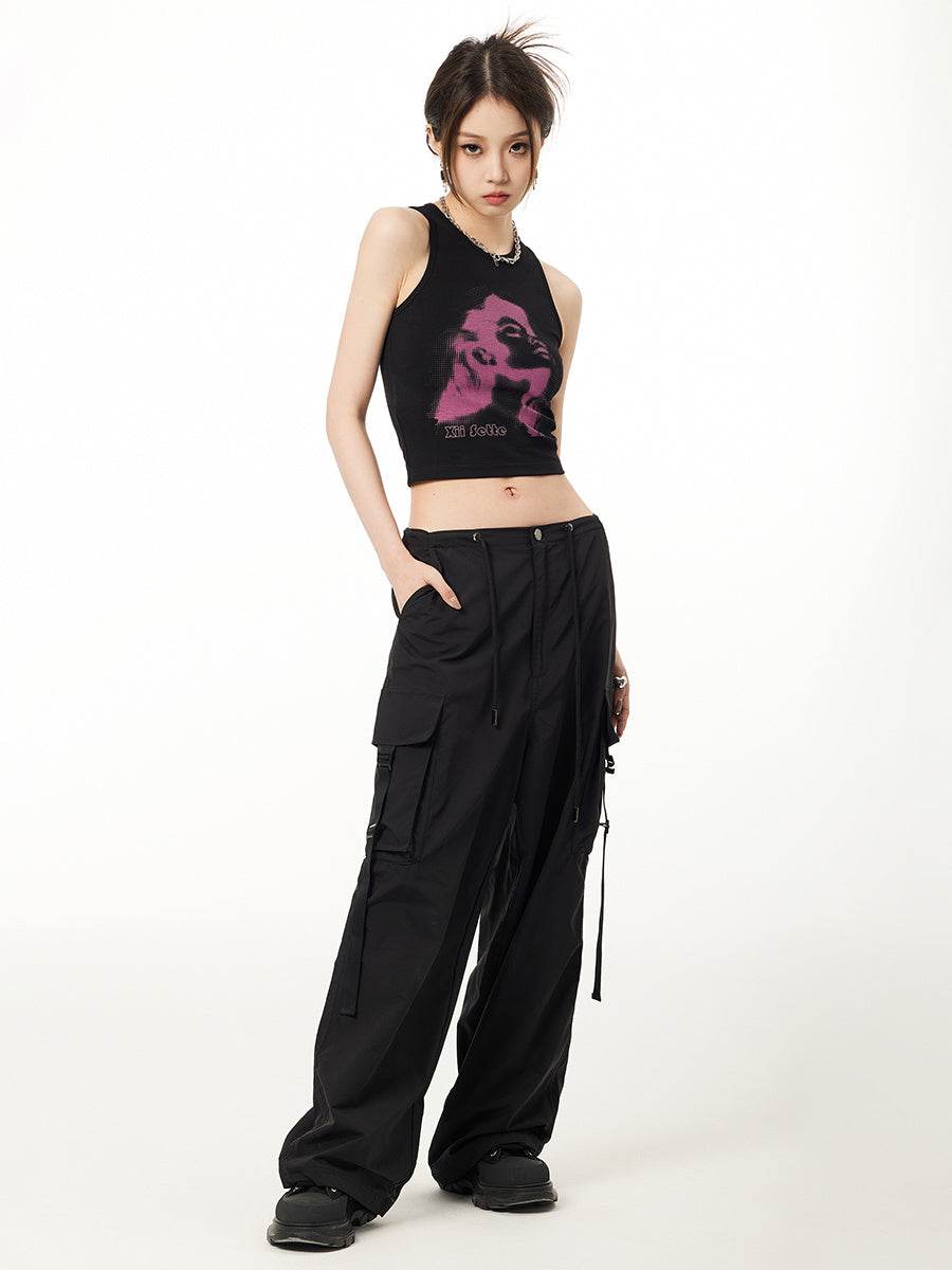 Knitted Printed Slim Fitting Short Bottomed Vest For Women MuddyStock