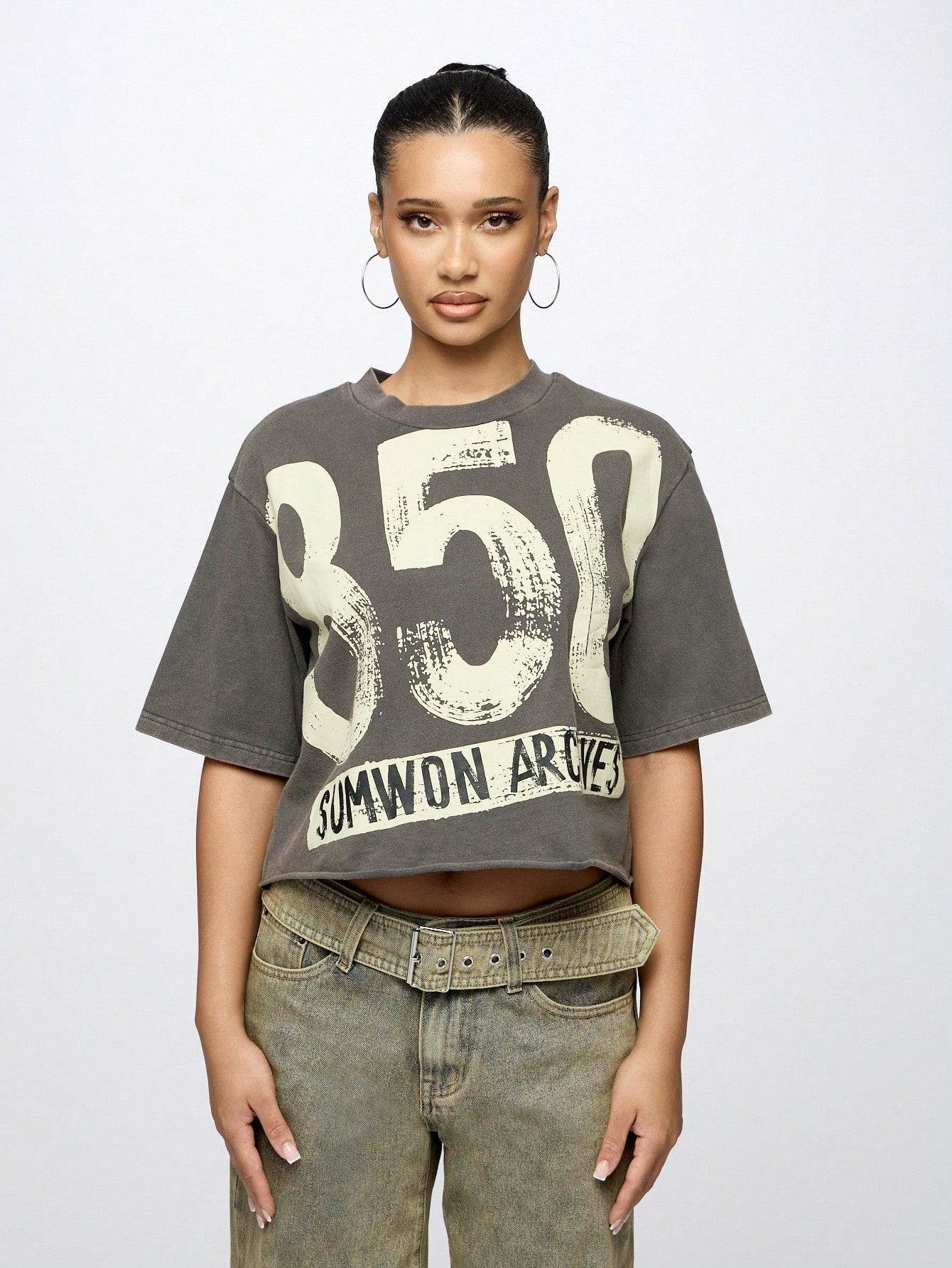 Women's Super City Street Style Pattern T-shirt MuddyStock