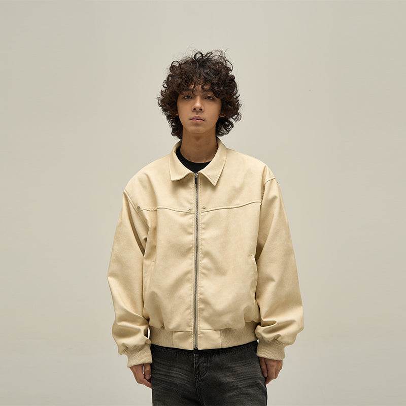 Retro Jacket For Men Apricot MuddyStock