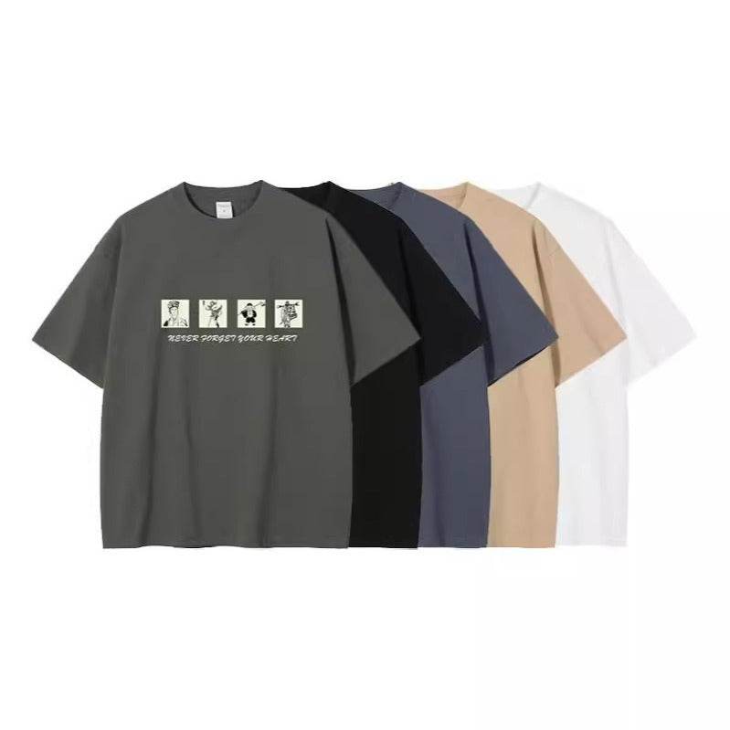 Fashion Summer Cotton Short Sleeve T-shirt Men MuddyStock