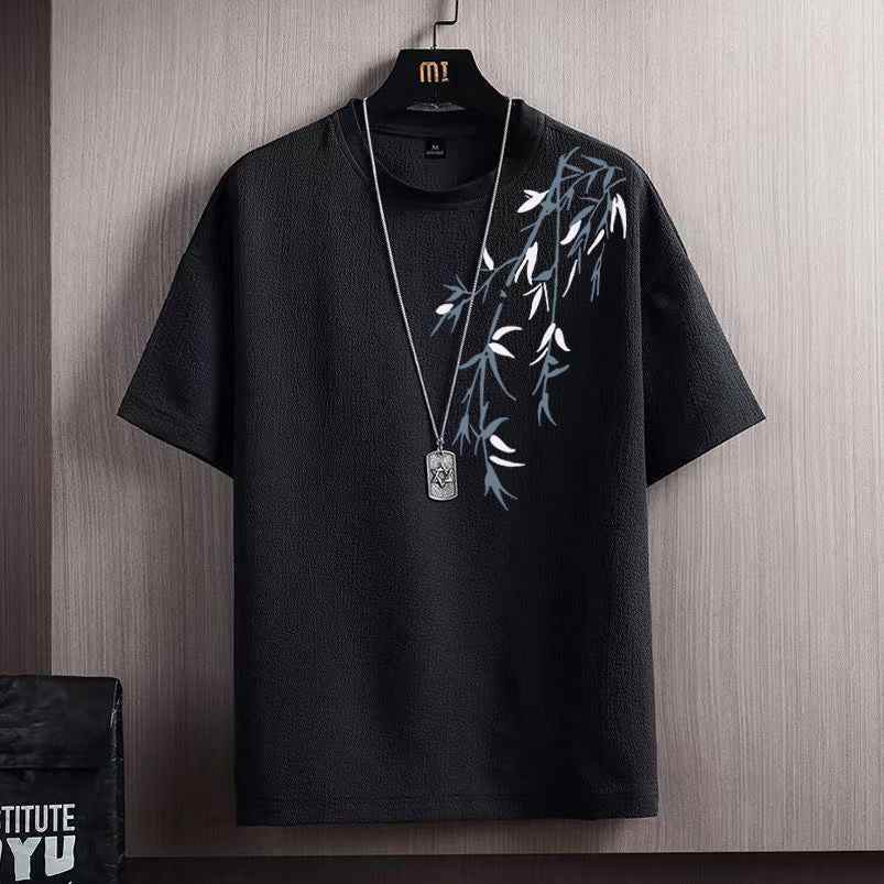 Ice Silk Short Sleeve T-shirt Men MuddyStock