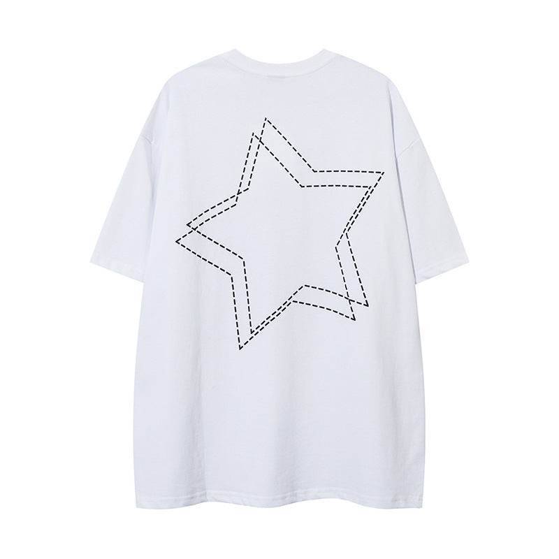 Fashion Five-pointed Star Graffiti Loose For Both Men And Women MuddyStock