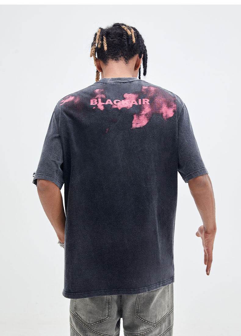 Street Men's Wear Printed Fog Racing Short Sleeve MuddyStock