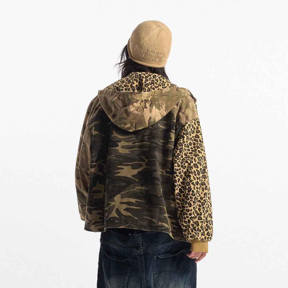 Camouflage Hooded Jacket For Women