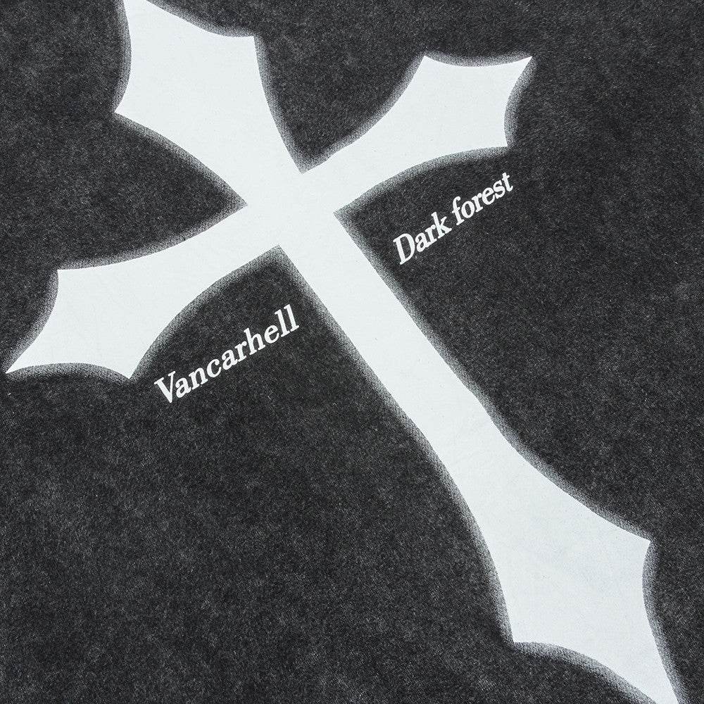 Summer Dark Style Cross Printed Short-sleeved T-shirt MuddyStock