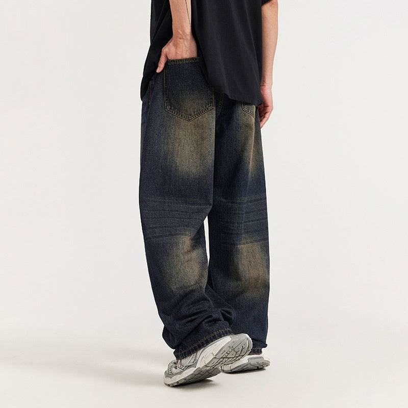 INF Men's Street Retro Wide Leg Jeans MuddyStock