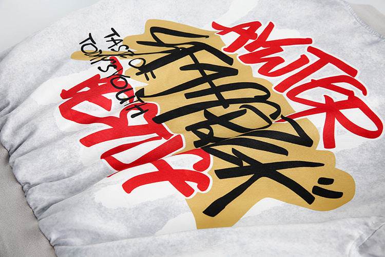 Printed Graffiti Letter Pilot Jacket For Women MuddyStock