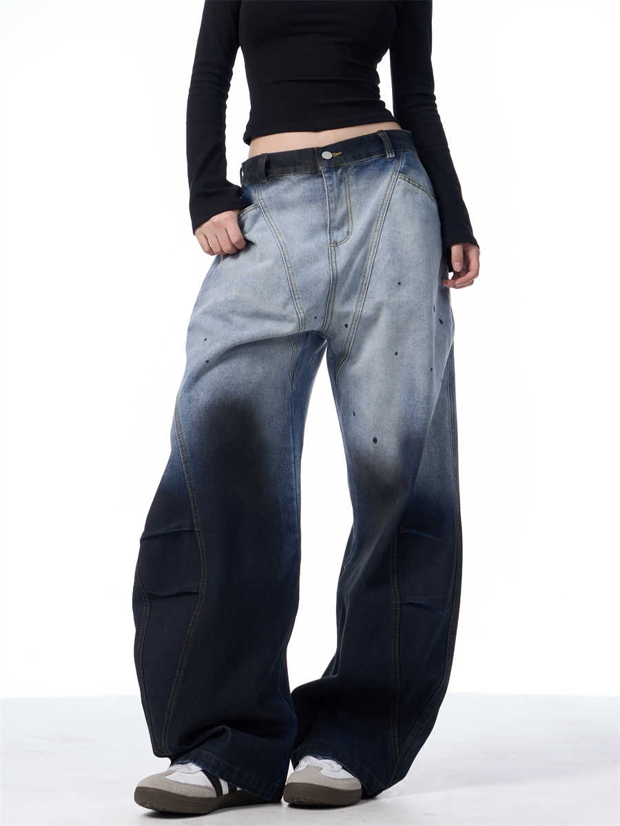 Gradient Tie-dye Machete Jeans For Women