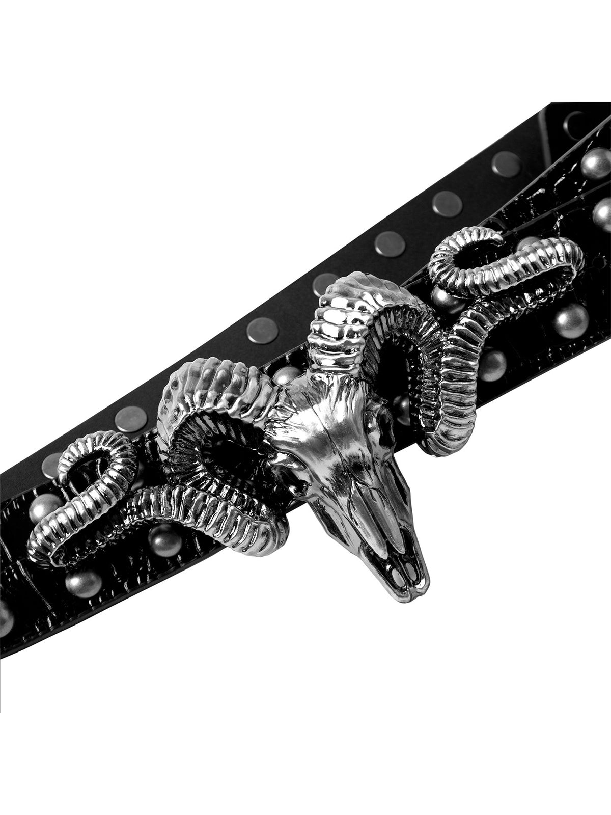 Distressed Skull And Sheep-head Belt