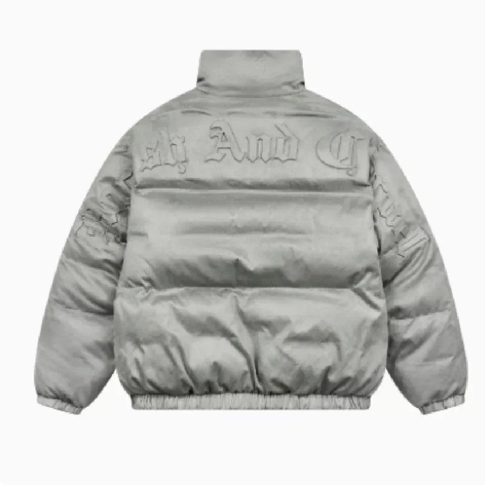 Men's Warm Suede Jacket Grey