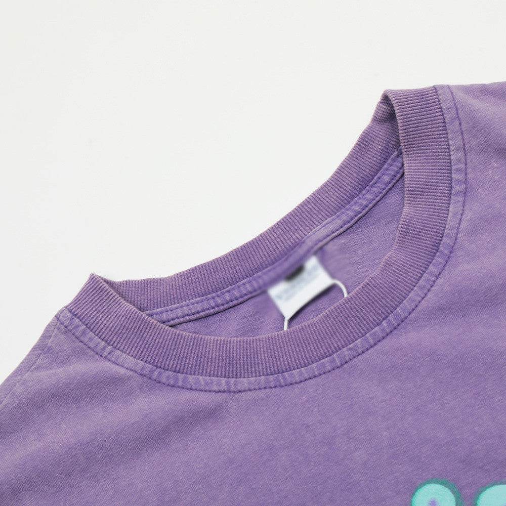 Letter Print Loose Short Sleeve T-shirt For Women MuddyStock