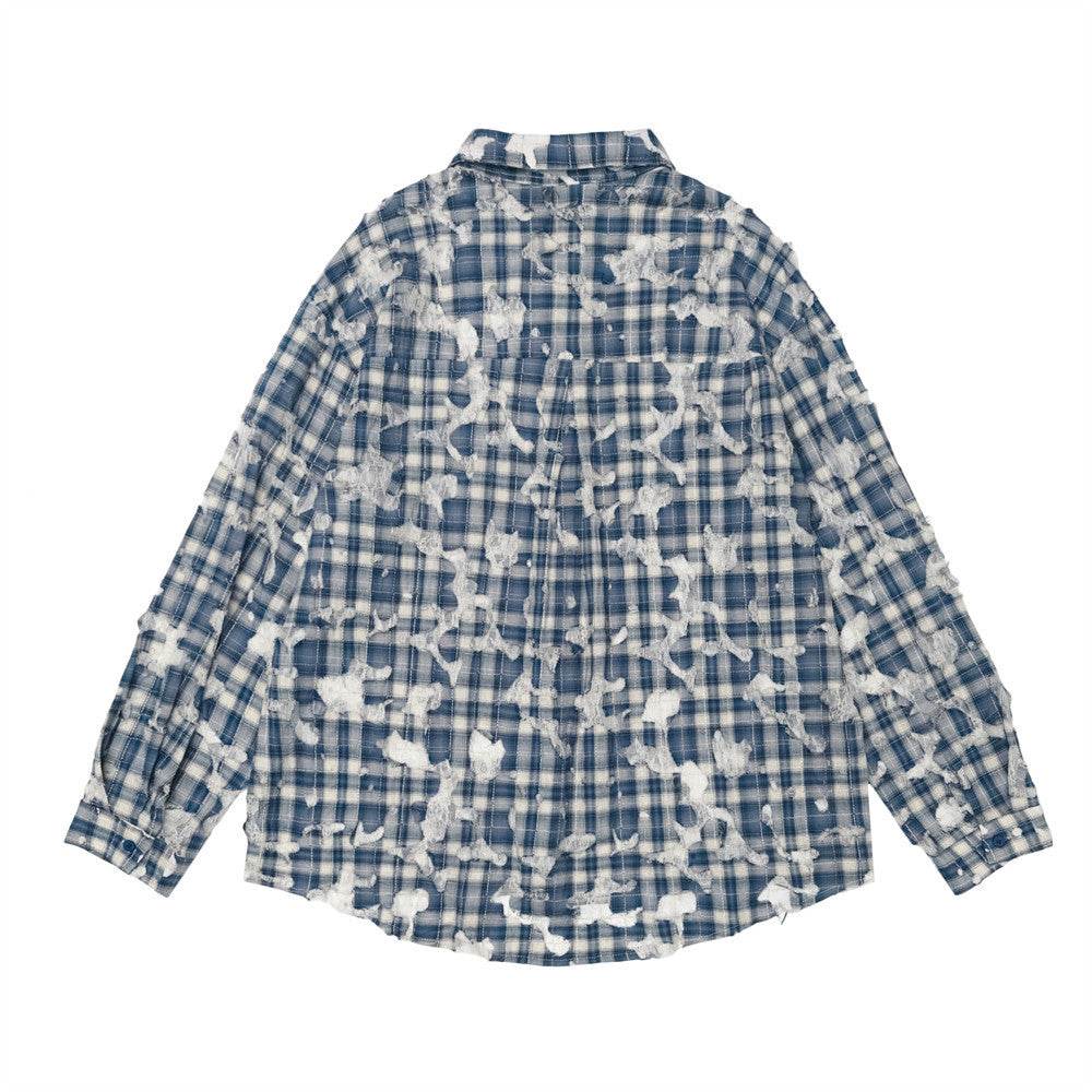 Fashion Personality Plaid Long-sleeved Shirt For Men And Women MuddyStock