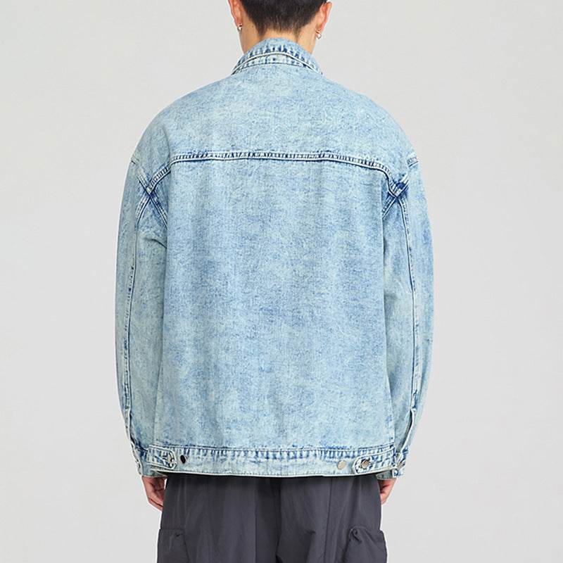 Fashion American Vintage Denim Jacket Men MuddyStock