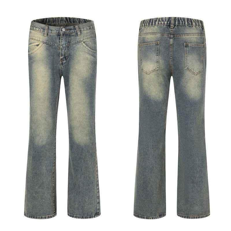 Washed Distressed Skinny Jeans For Men