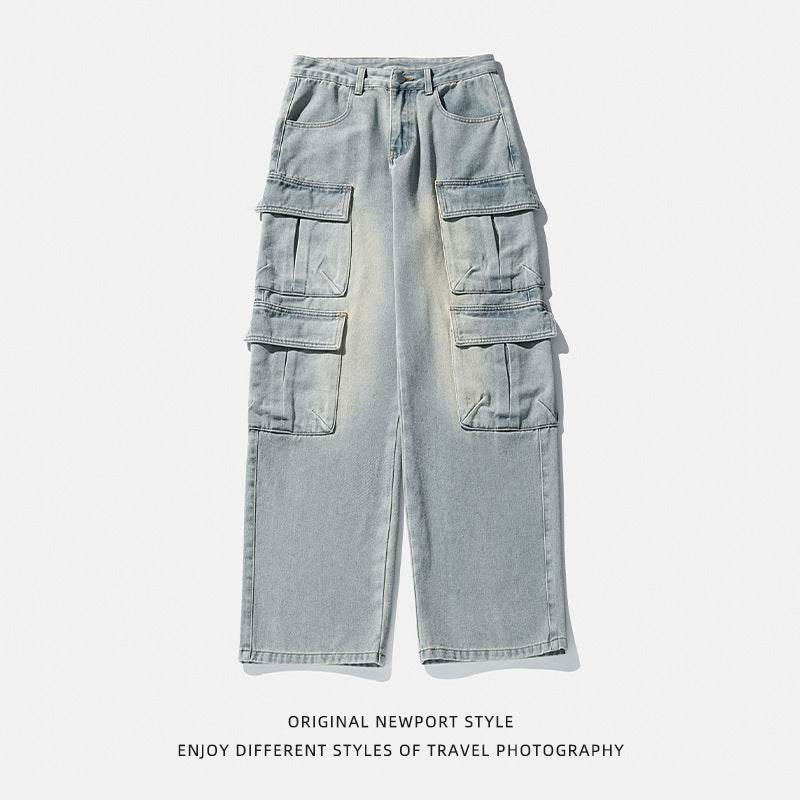 Workwear Multi-pocket Jeans For Men MuddyStock