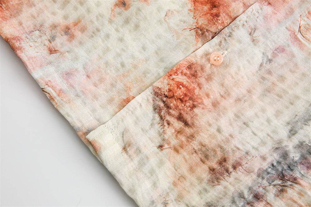Tie-dyed Short-sleeved Shirt For Men And Women MuddyStock