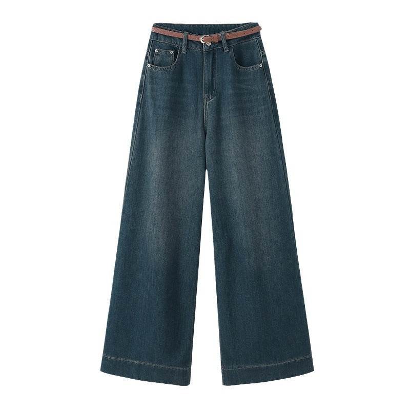 High Waist Slimming Drooping Wide-leg Pants MuddyStock