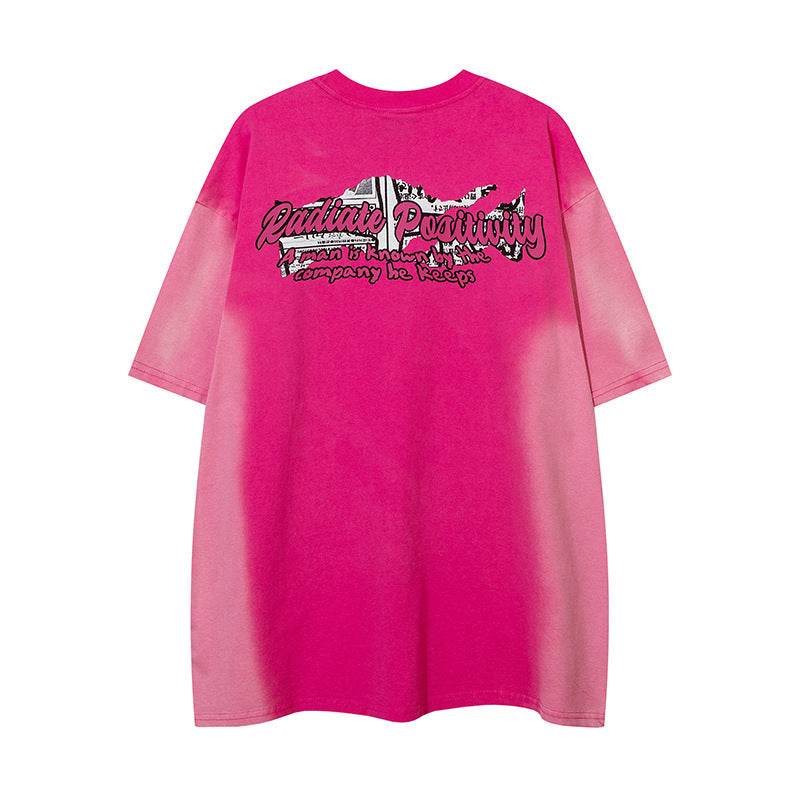 Hand Painted Cartoon Animation Short Sleeve For Men And Women MuddyStock