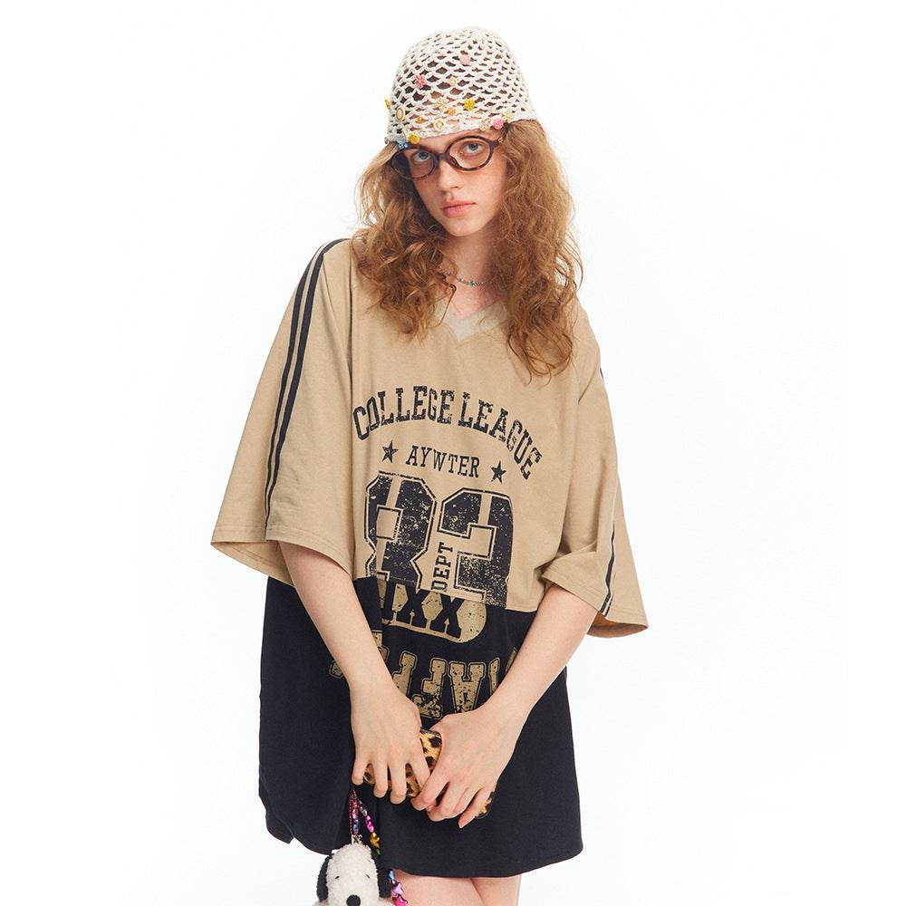 Casual Sports Loose Tops For Women MuddyStock