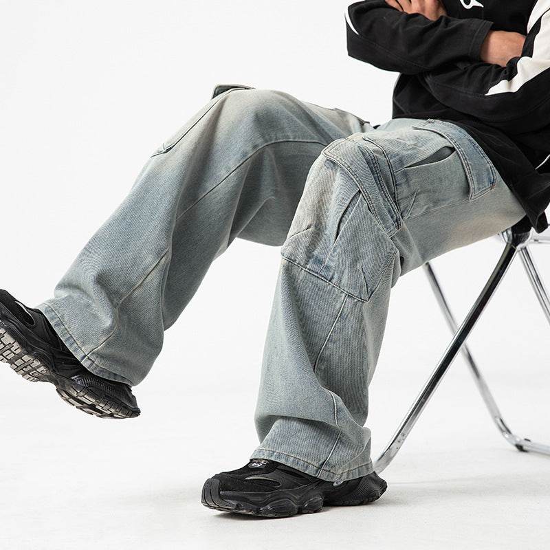 Workwear Multi-pocket Jeans For Men MuddyStock
