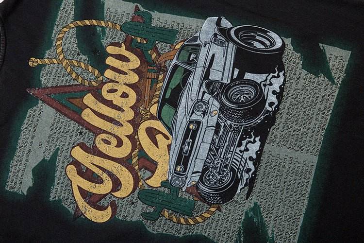 Fashion Cartoon Car Printed Men's T-shirt MuddyStock