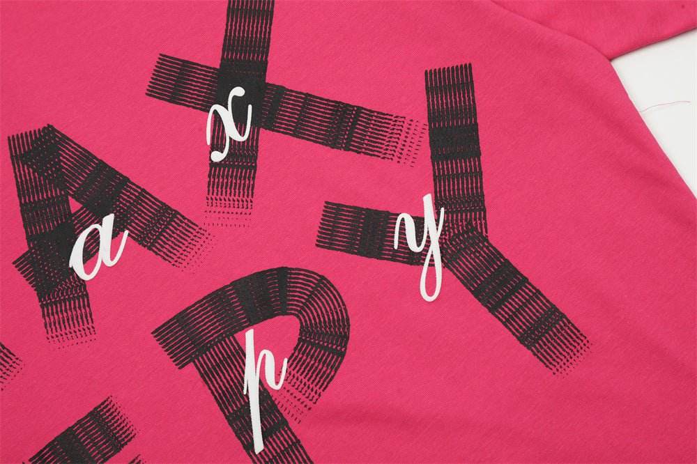 Fashion Letters Printed Loose T-shirt For Men And Women MuddyStock