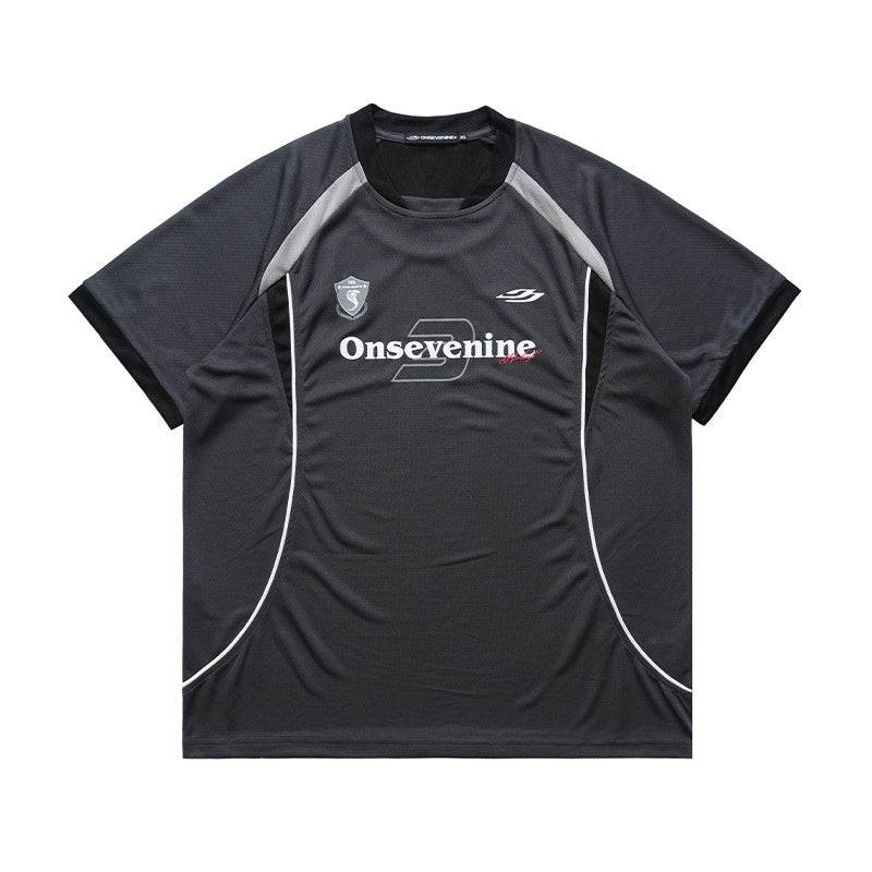 Patchwork Quick-drying T-shirt For Men And Women Dark Gray MuddyStock
