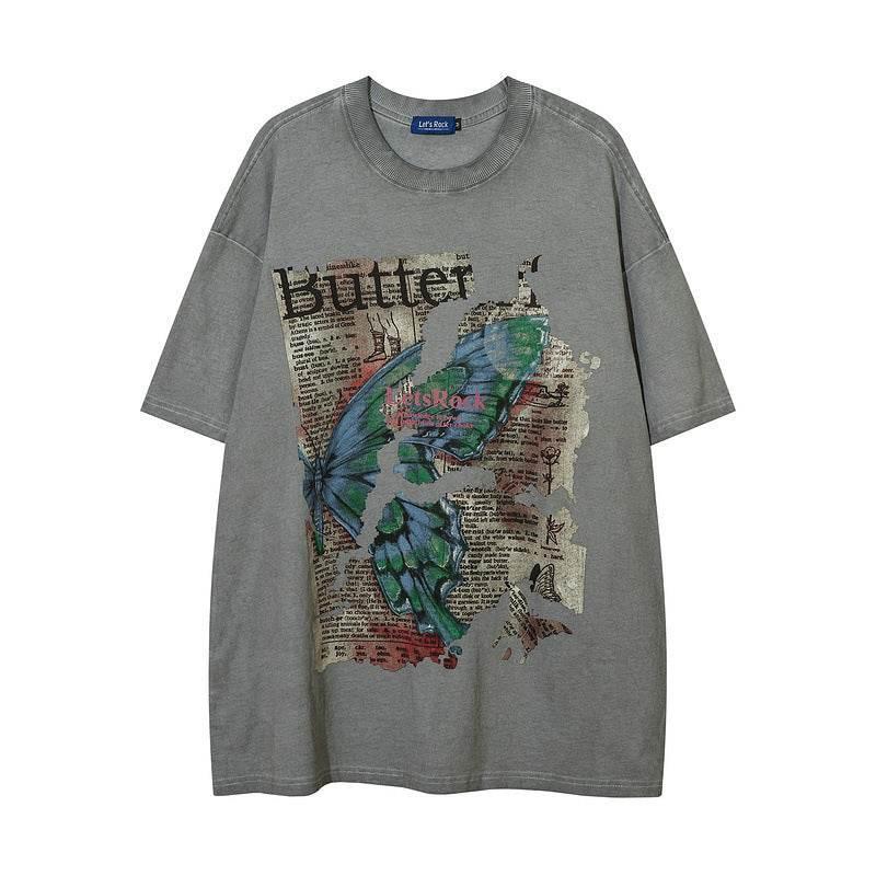 Short Sleeve T-shirt For Men Gray