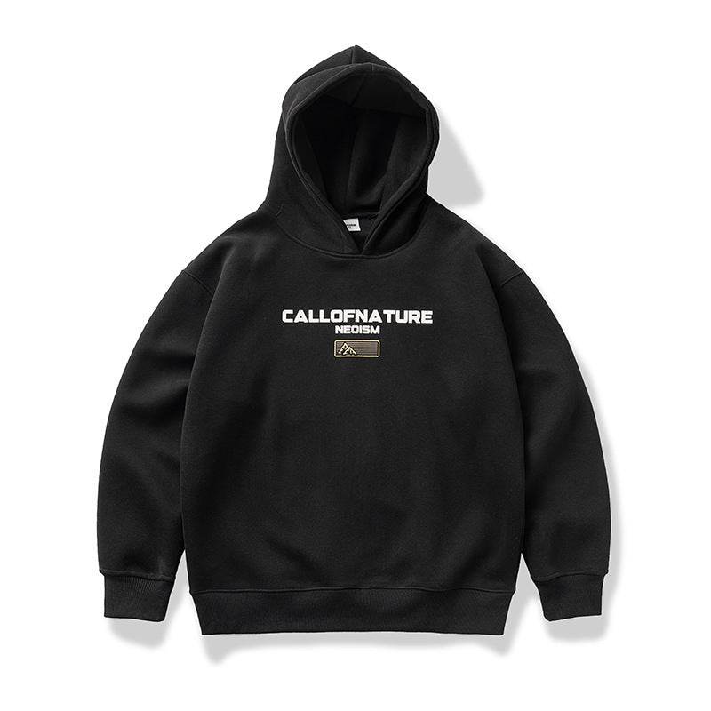 Fashion American Printed Hoodie For Men Black MuddyStock