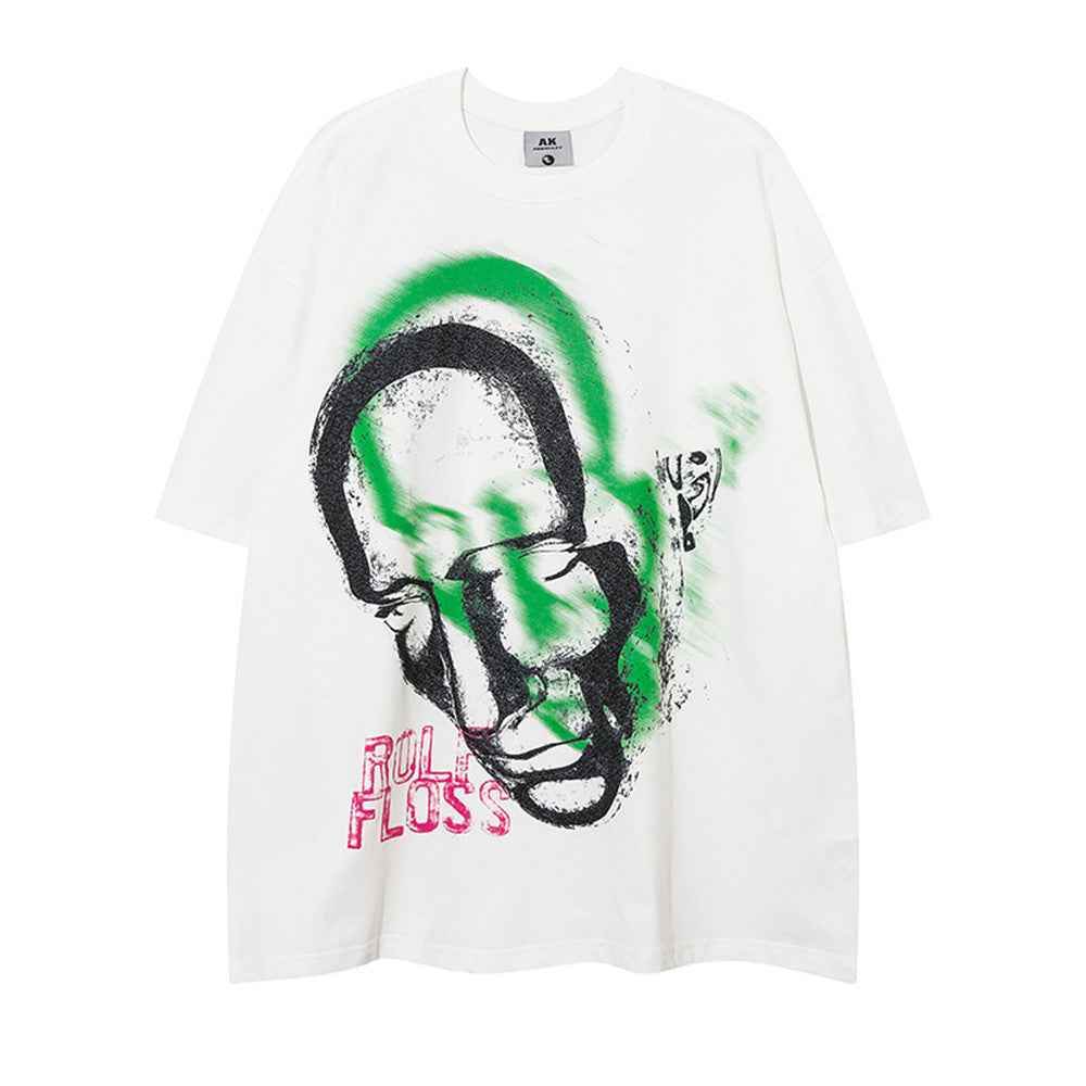 Casual Summer Round Neck Half Sleeve T-Shirt For Men And Women White MuddyStock