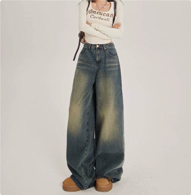 High Waisted Wide Leg Jeans For Women MuddyStock