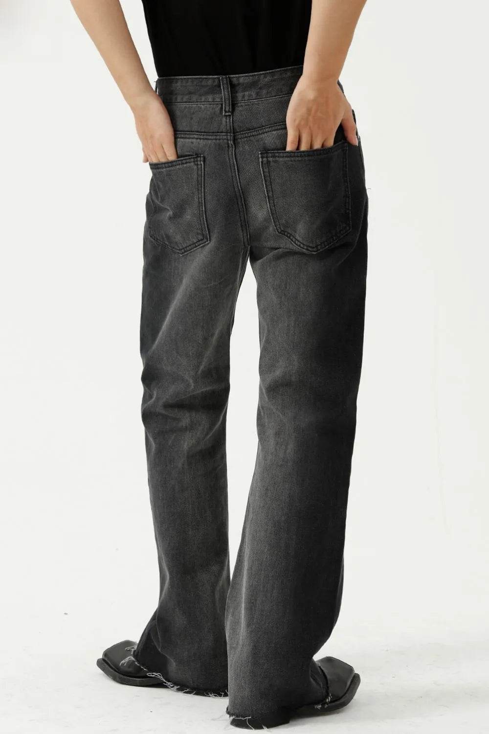 Frayed Hem Jeans with Pockets | MuddyStock Originals MuddyStock