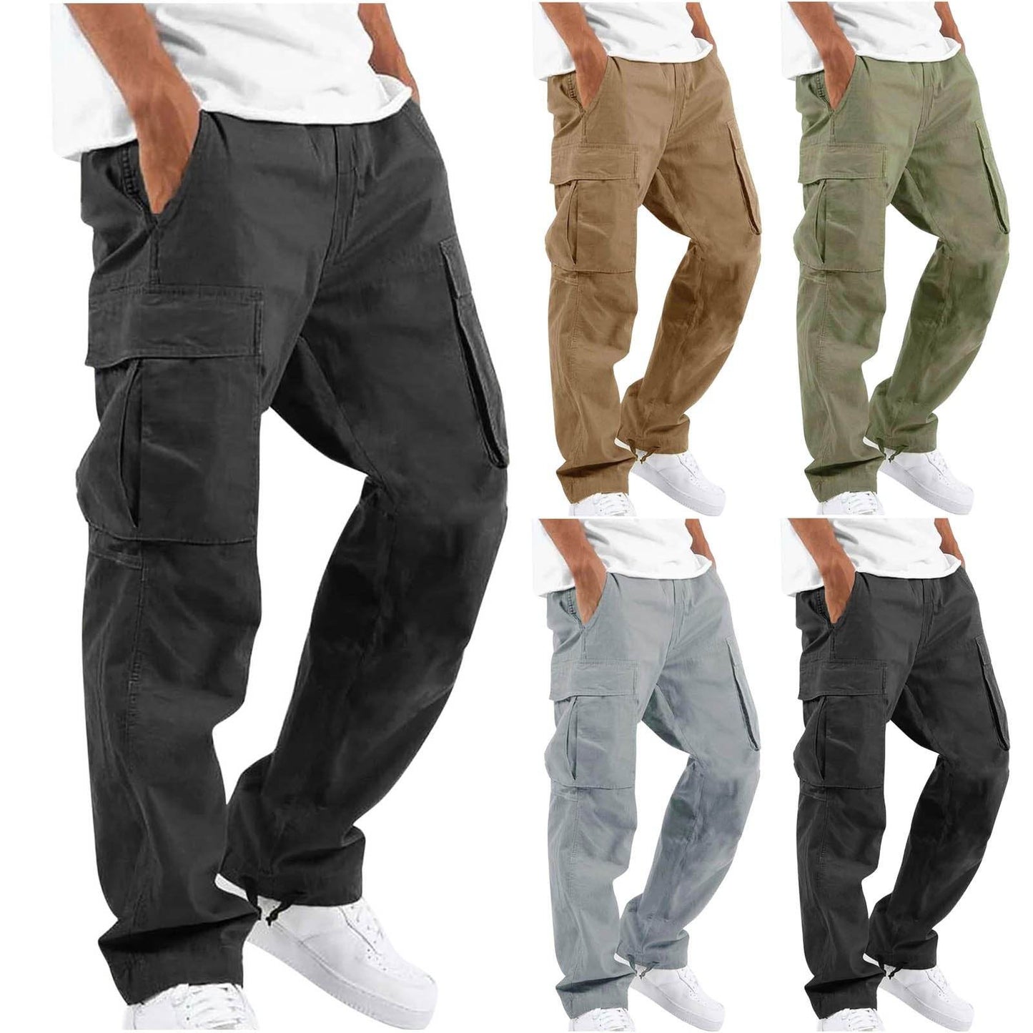 New Style Men's Overalls Drawstring Multi Pocket Casual Trousers | MuddyStock Originals MuddyStock