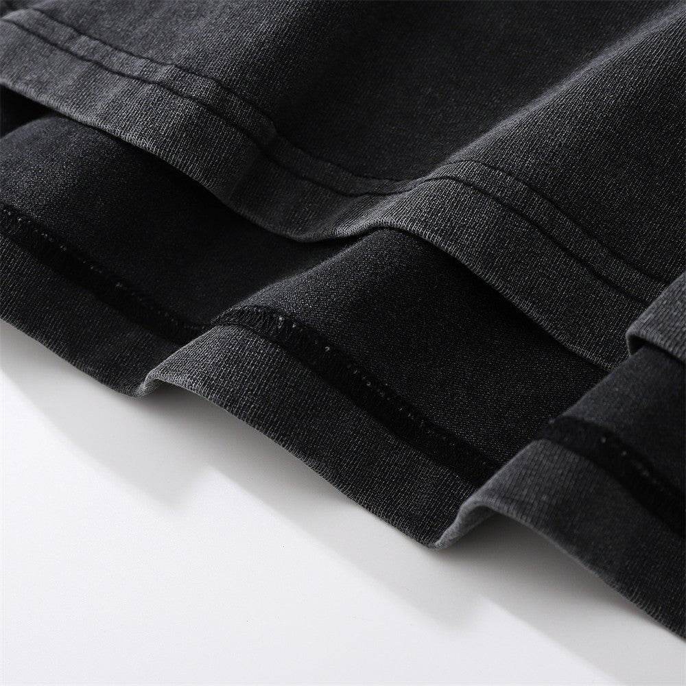 Printed Washed Old Short-sleeved T-shirt For Men MuddyStock