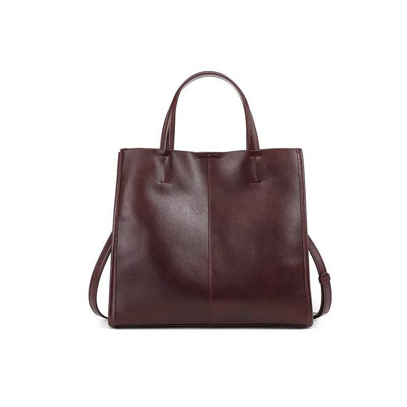Retro Satchel Large Capacity Women's Tote Brown MuddyStock