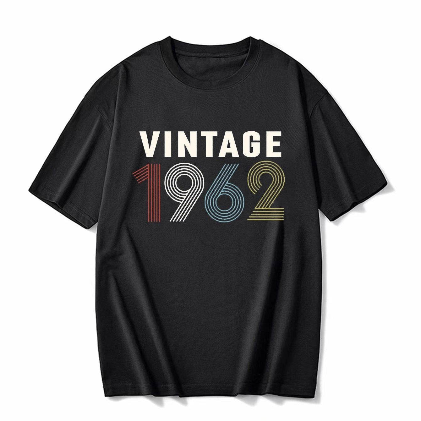 Short sleeved T-shirt with digital print pattern for men and women | MuddyStock Originals 1962 black MuddyStock