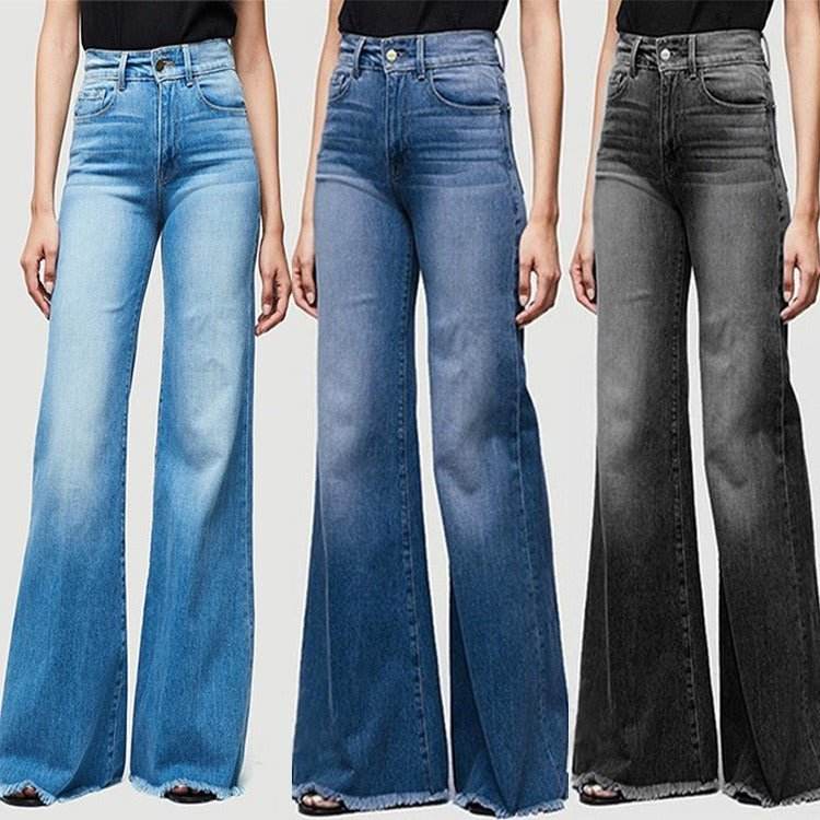 Streetwear Stretch Casual Full Length Loose Wide Leg Jeans | MuddyStock Originals MuddyStock