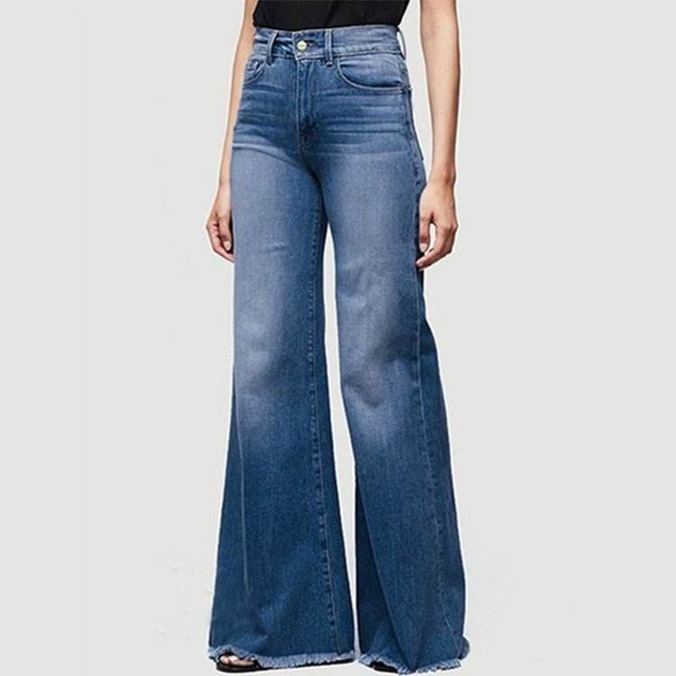 Streetwear Stretch Casual Full Length Loose Wide Leg Jeans | MuddyStock Originals MuddyStock