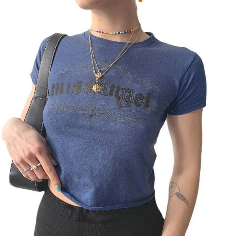 Vintage Patch Embroidered T-shirt MuddyStock