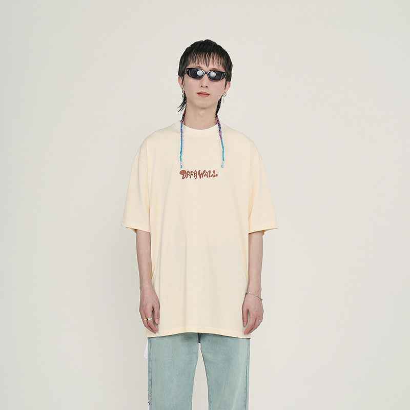 Loose Round Collar Printed Short Sleeve T-shirt For Men And Women MuddyStock
